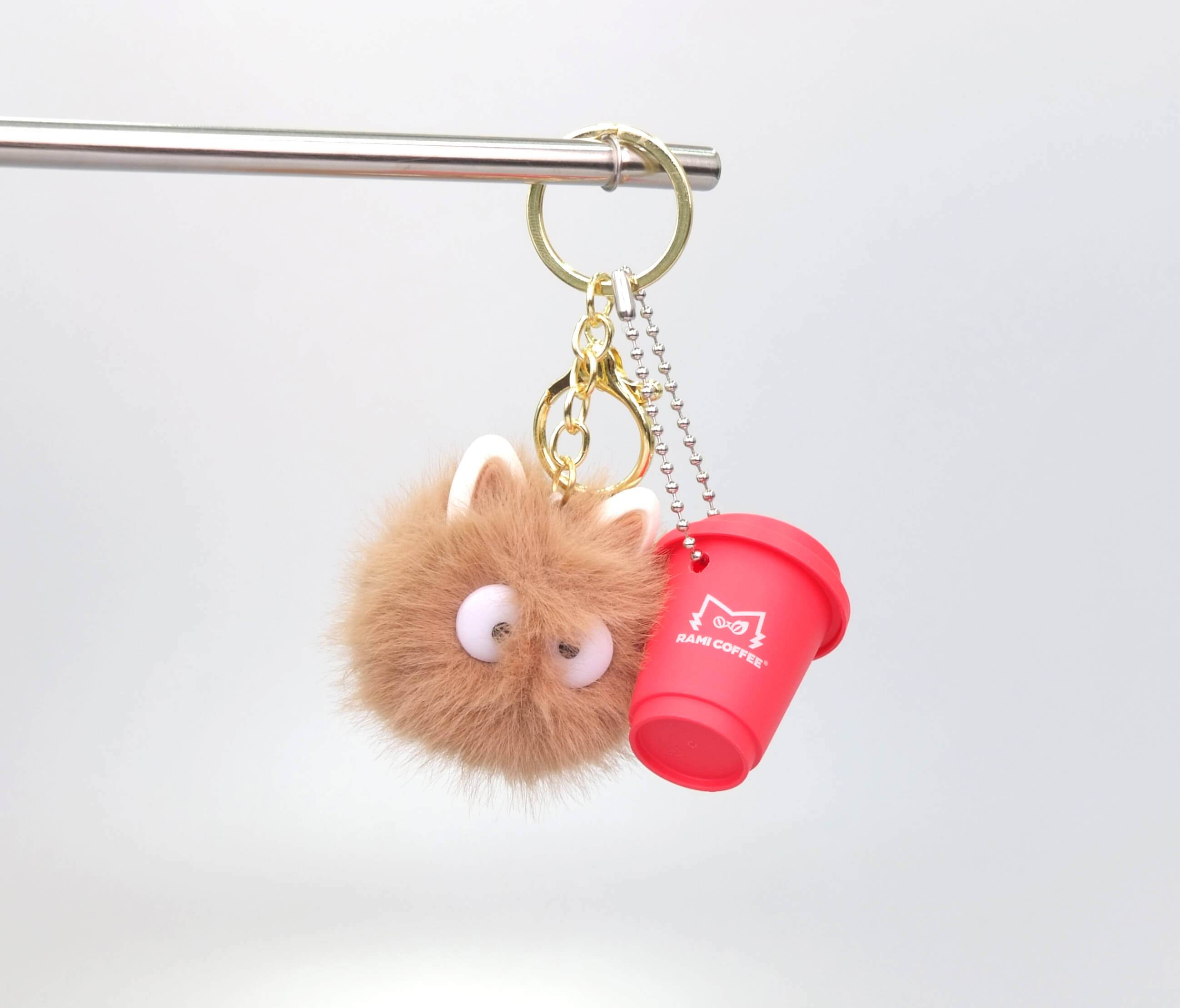 라미 키링 폼폼